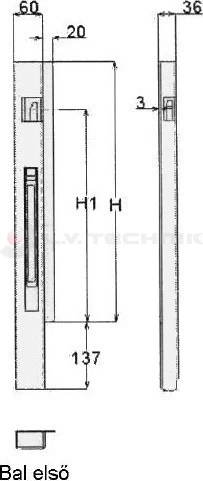 Pillar 500 25mm KTL front right