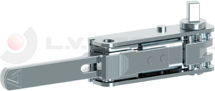 Curtain tensioner squared left
