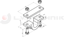 Bracket 40mm for cylinder