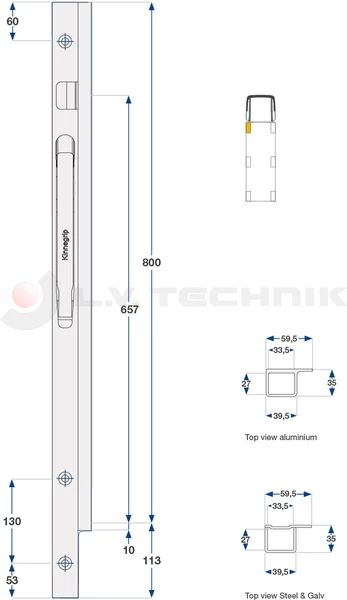 K 20 Kinnegrip pillar