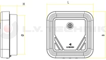 Front Cap Hose Tube Holder 160mm