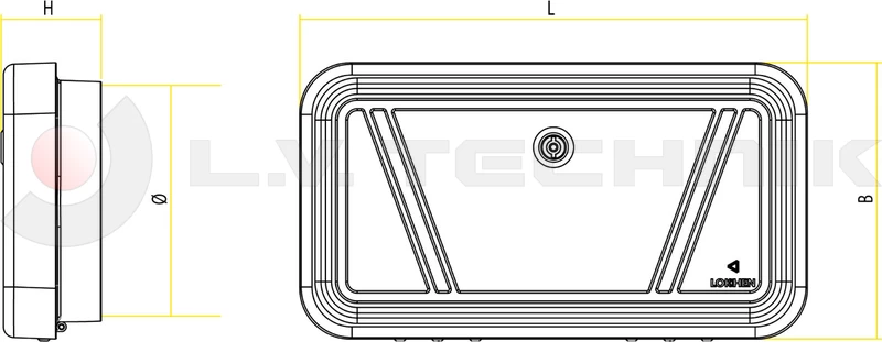 Front Cap Hose Tube Holder Double 200mm