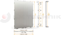 Aluminium door 2800-2900mm