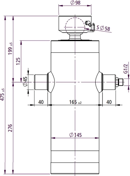 Munkahenger 475 / 1435 / 5tag / 9-17t