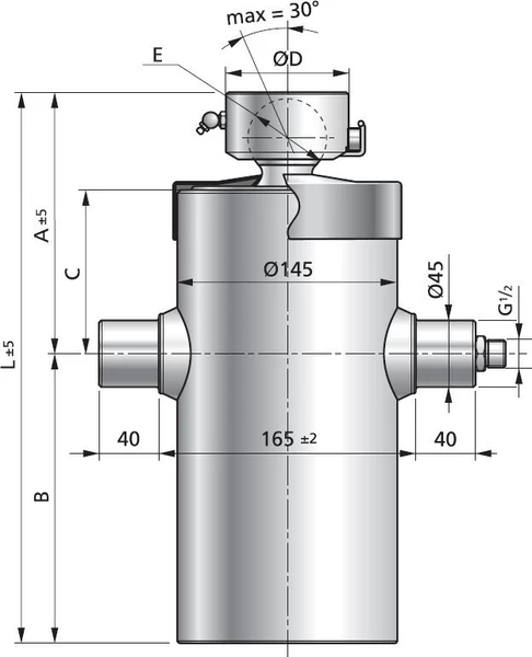 Munkahenger készlet 418 / 1175 / 5tag / 9-17t