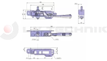 Curtain tensioner THIRIET squared right