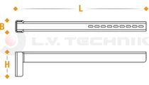 Rough Supporting Slotted Bracket