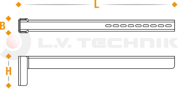 Rough Supporting Slotted Bracket