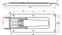 Lock 604 IT recessed