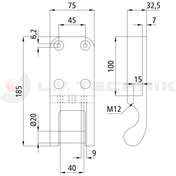 Billencs zsanér H955 zsanércsap RAPID