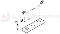 Tipper hinge H955 plate