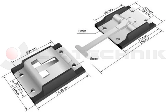 Door stopper - galvanized