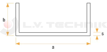 Chassis U profile 90x50x3