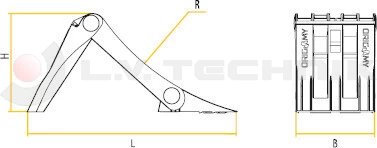 Foldable plastic wheel chock E36