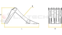 Foldable plastic wheel chock E36