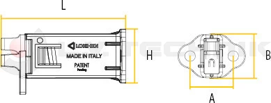 Plastic E36 wheel chock holder simple