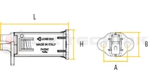 Plastic E36 wheel chock holder simple