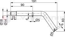 Tipper ball 60mm horizontal pin 18-14