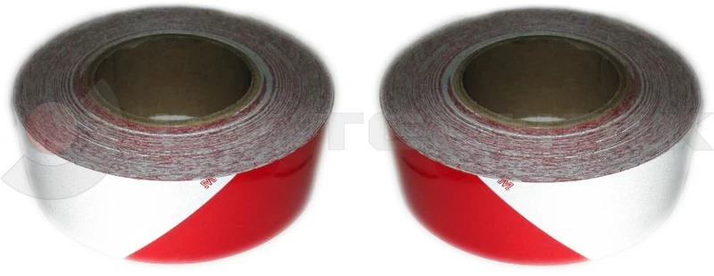 Scotchlite red/white stripes