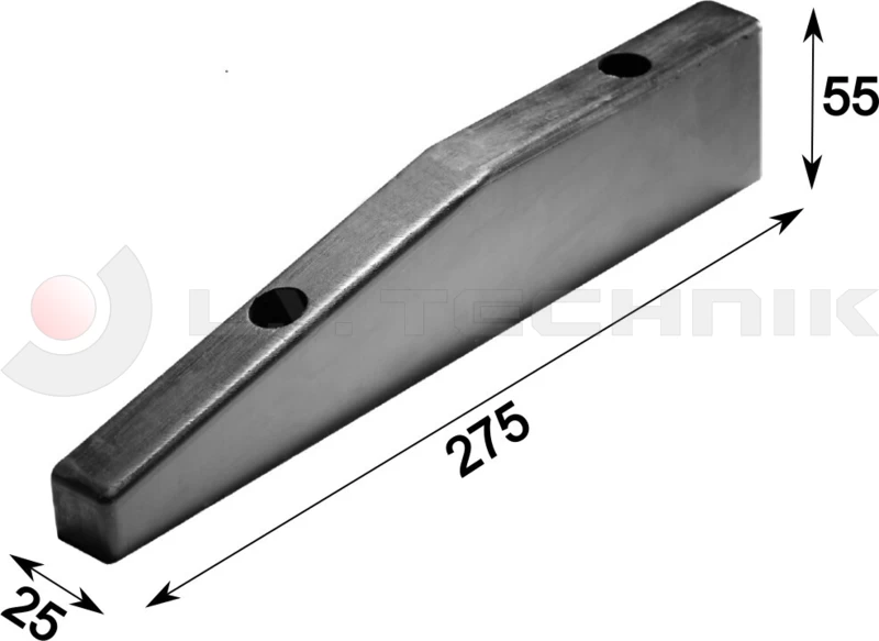 Ütközőgumi 275x25x55 2 furat Schmitz