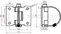 Butterfly hinge