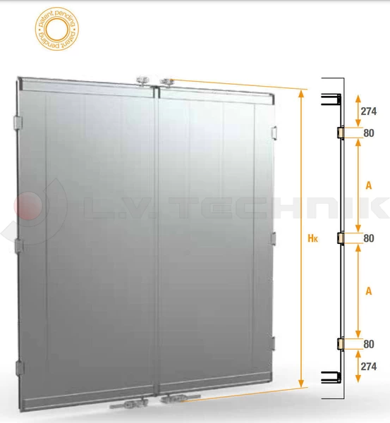 Aluminium door 2000-2100mm