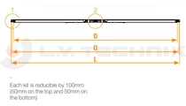 Aluminium door 2000-2100mm