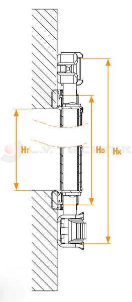 Alumínium hátsó ajtó SZ:2100-2350 2100-2200mm