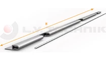 Aluminium hinge kit 2000-2100mm