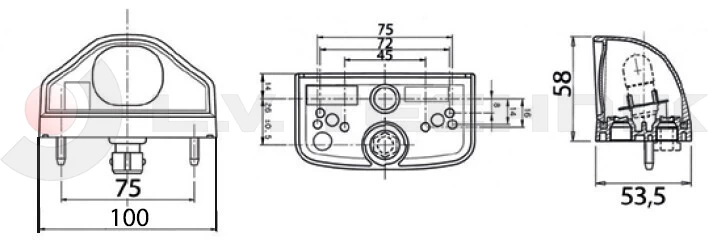 Number plate lamp bulb