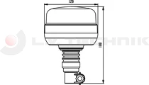 Rotating warning lamp LED