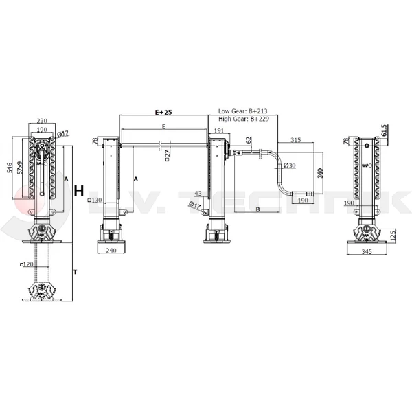 SAF Hercules Landing gear kit LGH S 70-40 FS