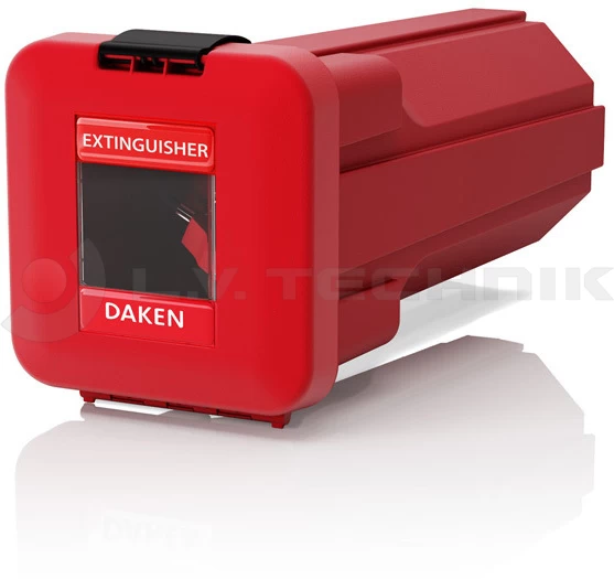 FIRE EXTINGUISHER BOX 6KG 265LX595WX284H SLIDEN RED /Z SZYBKA/ DAKEN 82410