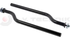 Mudguard support tube 42/800 mm black 1 screw curved