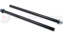 Sárvédő-tartó cső 42/800 mm fekete 1 csavaros egyenes Domar