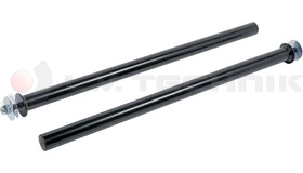 Mudguard support tube 42/800 mm black 1 screw straight