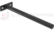 Sárvédő-tartó cső 33/450 mm fekete 2 csavaros egyenes Domar