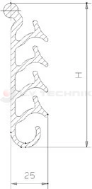 Splash guard cup 4200 mm