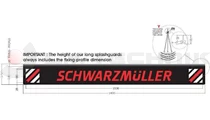 Sárfogó hosszú 2400x250 Schwarzmüller rögzítéssel
