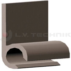 Holder profile for splash guard cap 3800/4200 mm