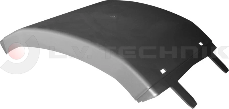 Rear mudguard with narrow edge (black) DAF