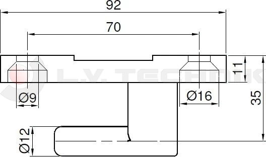 Hinge pin 90mm