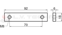 Hinge 90mm TIR