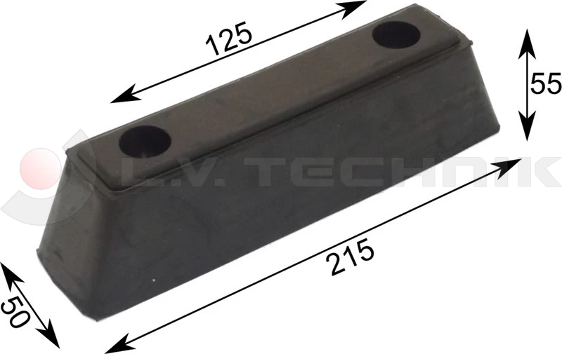 Rubber buffer 215x50x55