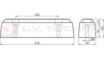 Rubber buffer 215x50x55